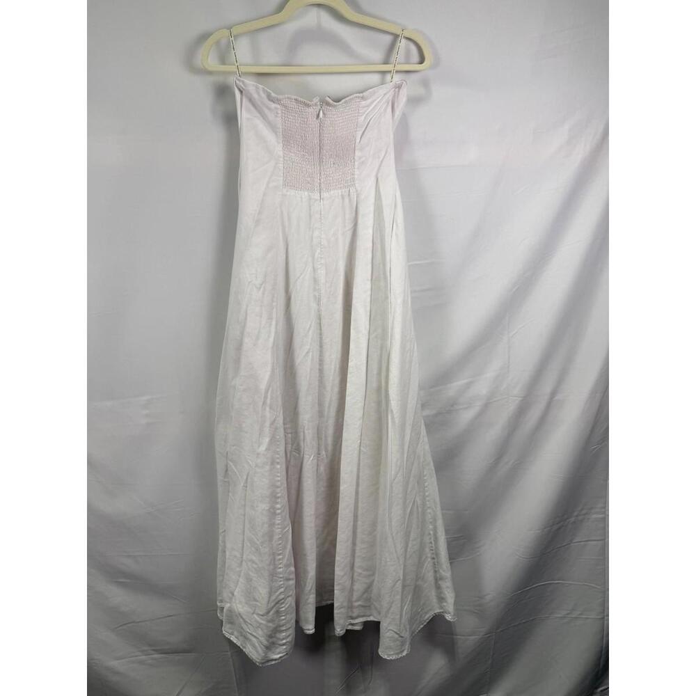 Favorite Daughter White Favorite Linen Dress Size 8 minor fabric pull - Picture 5 of 11
